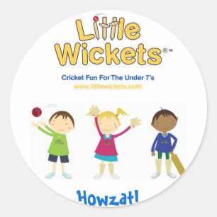 Adesivo Redondo Wicket pequenos Howzat