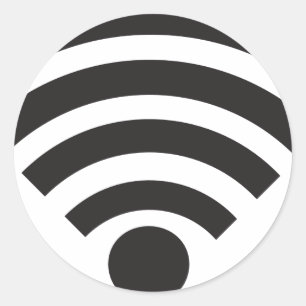 Adesivo Redondo Wifi network symbol