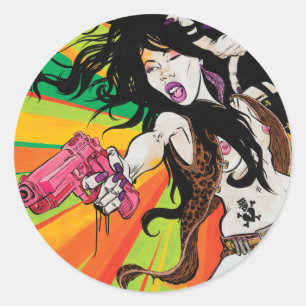 Adesivo Redondo Wild East