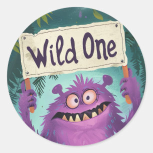 Adesivo Redondo Wild One