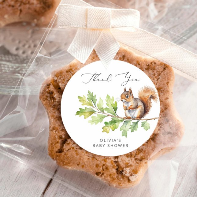 Adesivo Redondo Wild One Está A Caminho Chá de fraldas Obrigado (Criador carregado)