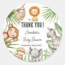 Wild One Safari Animals Boy Baby Shower