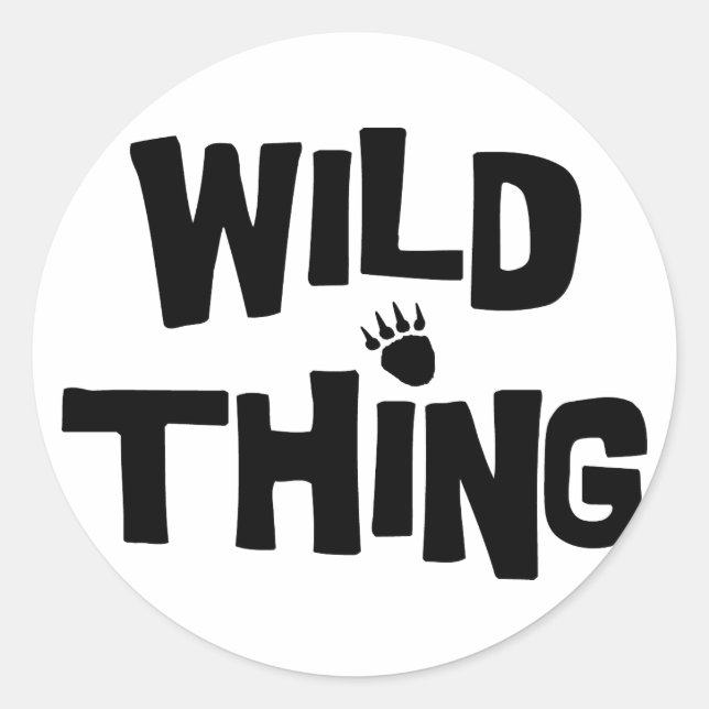 Adesivo Redondo Wild Thing (Frente)
