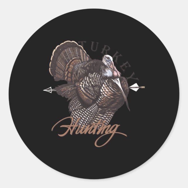 Adesivo Redondo Wild Turkey Back (Frente)