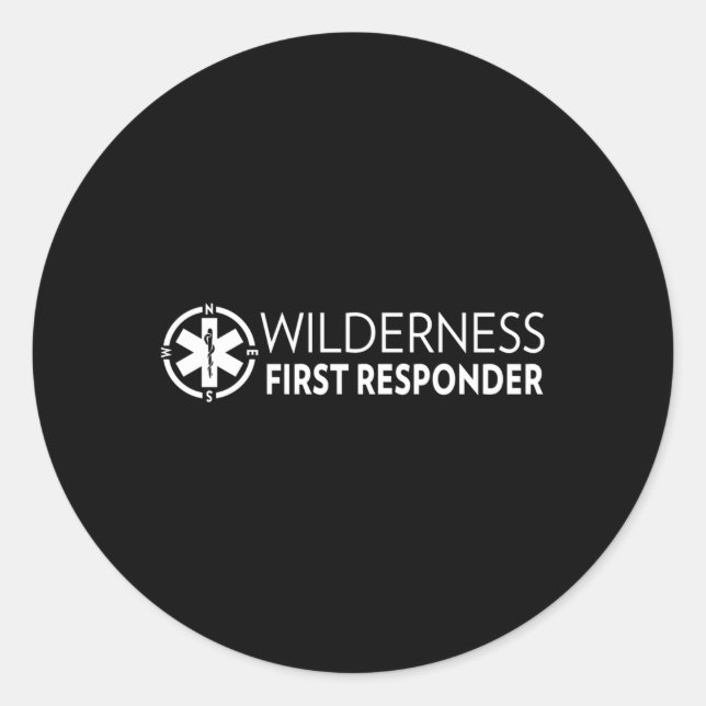 Adesivo Redondo Wilderness First Responder Wfr (Frente)