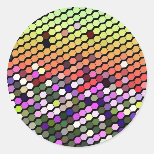 ADESIVO REDONDO WILDFLOWERS (Frente)