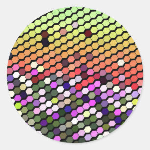 ADESIVO REDONDO WILDFLOWERS