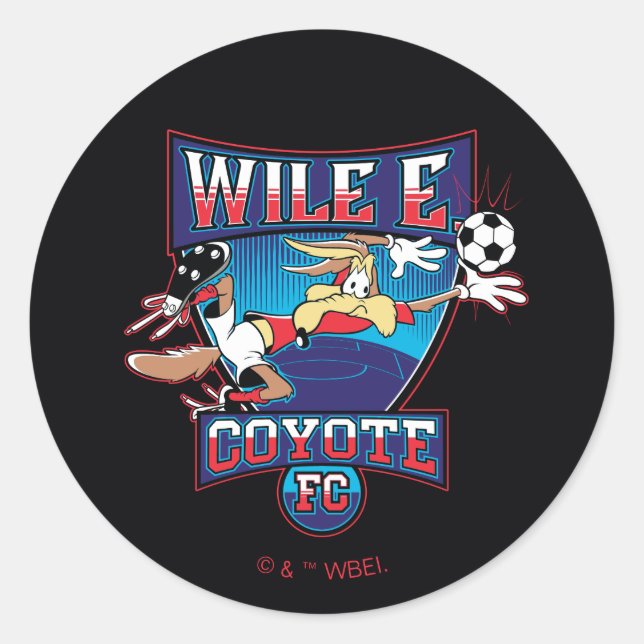 Adesivo Redondo WILE E. COYOTE™ Football Club Badge (Frente)