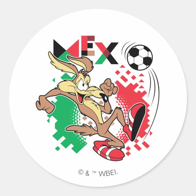 Adesivo Redondo WILE E. COYOTE™ Team Mexico Soccer Graphic (Frente)