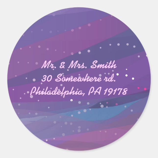 Adesivo Redondo Will Bat Mitzvah, Vinheta de Resposta de Convite (Frente)