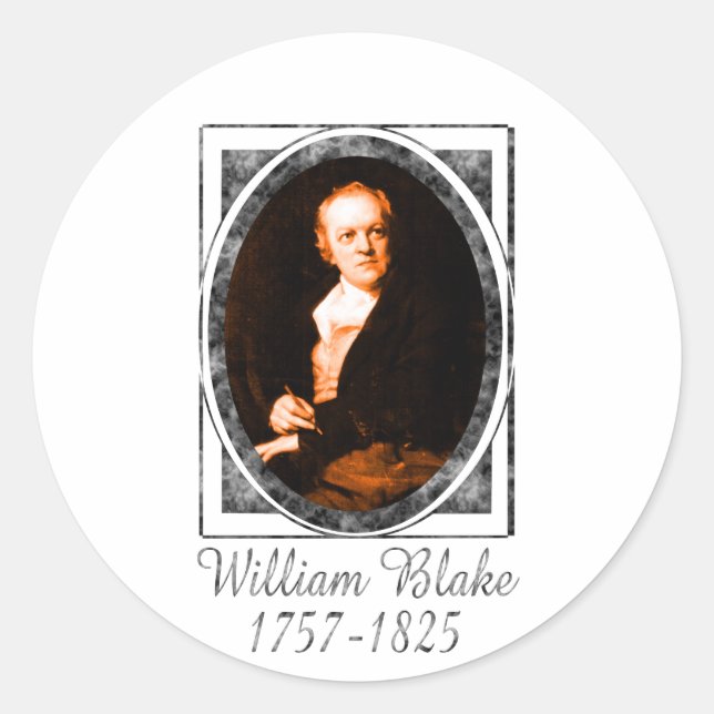 Adesivo Redondo William Blake (Frente)