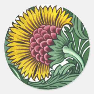 Adesivo Redondo William de Morgan Azulejo