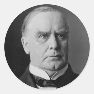Adesivo Redondo William Mckinley 25