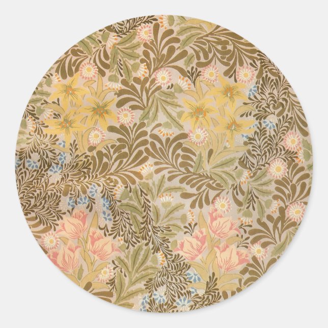 Adesivo Redondo William Morris Bower - Sticker (Frente)