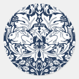 Adesivo Redondo William Morris Brer Rabbit Pattern