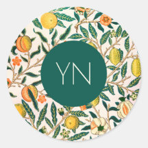 WILLIAM MORRIS ENVELOPE SEAL "POMEGRANATOS AMARELO