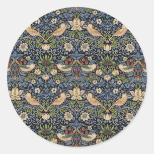 Adesivo Redondo William Morris Strawberry Thef
