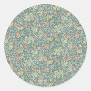Adesivo Redondo William Morris Vintage Floral Double Boughs
