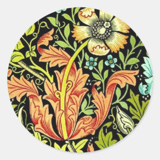 Adesivo Redondo William Morris Wallpaper