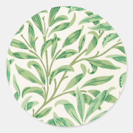 Adesivo Redondo William Morris Willow Bough Vintage greenery