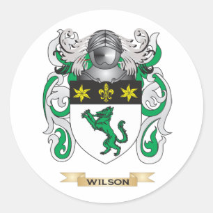 Adesivo Redondo Wilson Family Crest (Casaco de Armas)