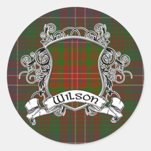 Adesivo Redondo Wilson Tartan Shield