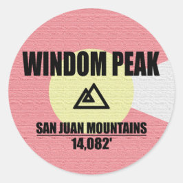 Adesivo Redondo Windom Peak
