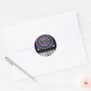 Adesivo Redondo Windows de Notre Dame