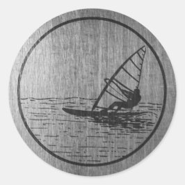 Adesivo Redondo Windsurfing