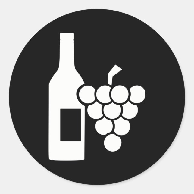 Adesivo Redondo Wine (Frente)
