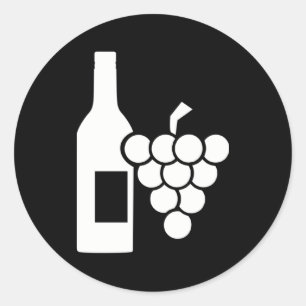 Adesivo Redondo Wine