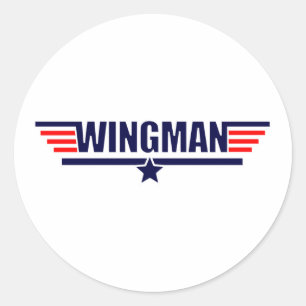 Adesivo Redondo Wingman da arma do Tog