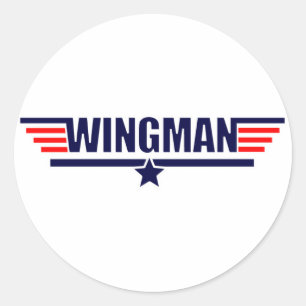 Adesivo Redondo Wingman da arma do Tog
