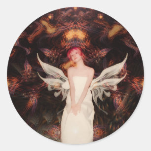 Adesivo Redondo Wings Sticker