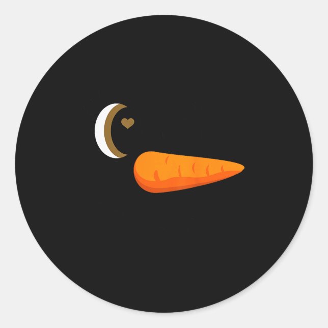 Adesivo Redondo Winking Snowman Ornament Eyelashes Christmas Costu (Frente)