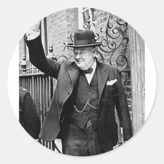 Adesivo Redondo Winston Churchill