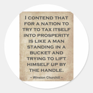 Adesivo Redondo Winston Churchill nº 1