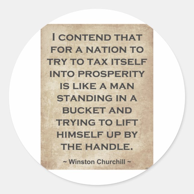 Adesivo Redondo Winston Churchill nº 1 (Frente)