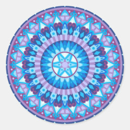 Adesivo Redondo Winter Mandala
