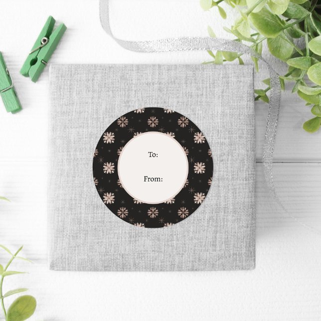 Adesivo Redondo Winter Nature Willife Nordic Christmas (Criador carregado)