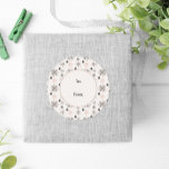 Adesivo Redondo Winter Nature Willife Nordic Christmas<br><div class="desc">Vestido de presente com vida selvagem botânica no inverno designs nórdicos. Veja nossa linha de cheio de produtos de plástico de presentes em nossa loja Zazzle.</div>