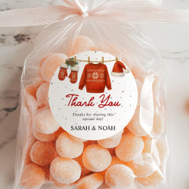 Adesivo Redondo Winter Santa 