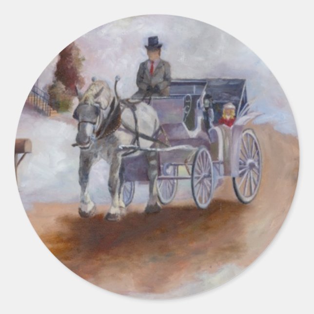 Adesivo Redondo Winters Dream Sticker (Frente)