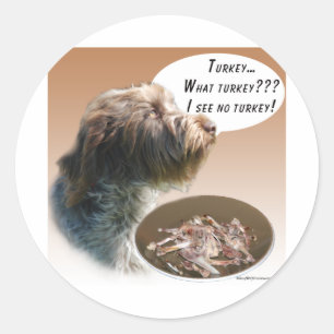 Adesivo Redondo Wirehaired Pointing Griffon Turquia