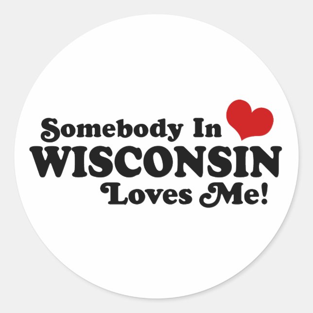 Adesivo Redondo Wisconsin (Frente)
