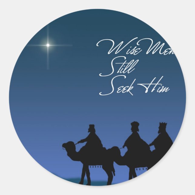 Adesivo Redondo Wise Men Sticker (Frente)