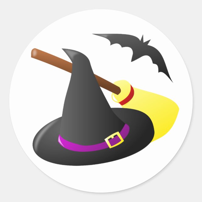 Adesivo Redondo Witchy (Frente)