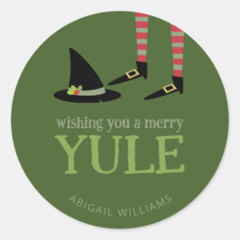 Adesivo Redondo Witchy Yule Sticker