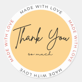 Adesivo Redondo With Love Heart Sticker – Minimal Cute Love