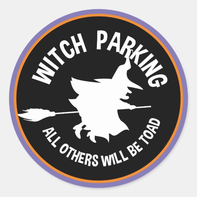 Adesivo Redondo Witking Parking Todos os Outros Serão Brincados |  (Frente)